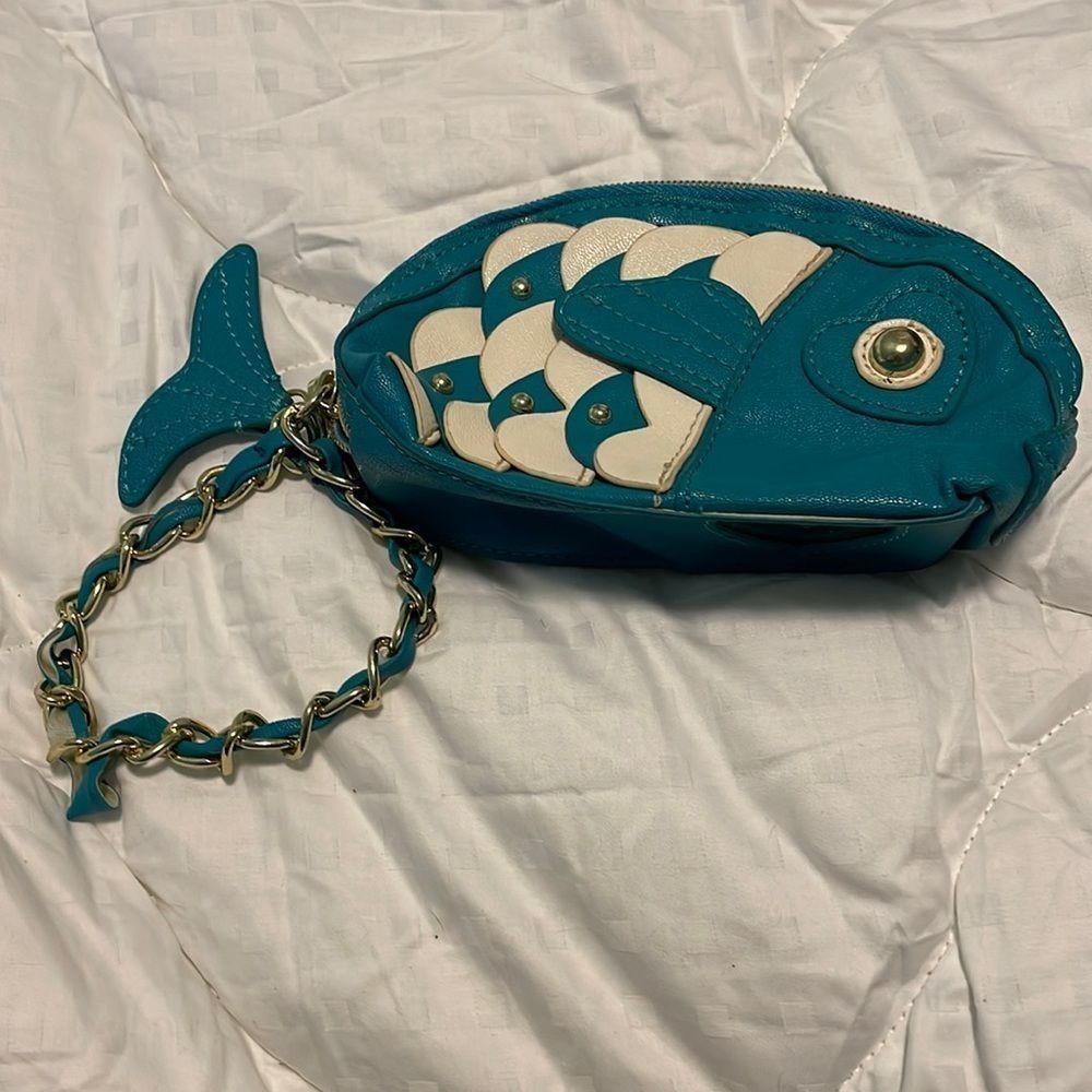 Unique Betsy Johnson fish purse